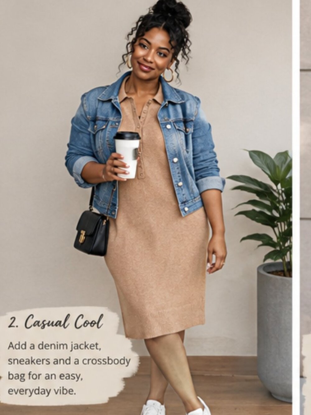 XL Tan Sweater Dress